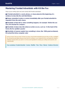 Free Fronted Adverbials Poster | Year 5 Greater Depth | BookFlik