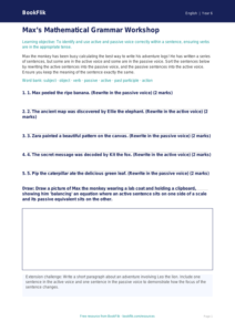 Free Grammar Activity Sheet | Year 6 Core | BookFlik