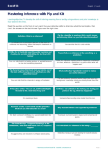 Free Inference Flashcards | Year 6 Core | BookFlik
