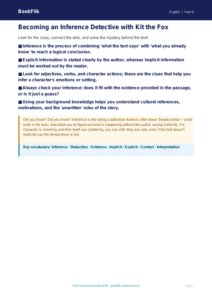 Free Inference Poster | Year 6 Reading Skills | BookFlik