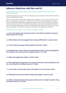 Free Inference Quiz | Year 6 Core | BookFlik