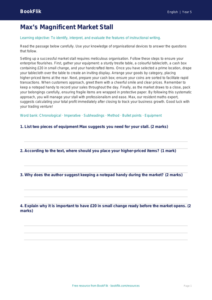 Free Instructions Comprehension | Year 5 Greater Depth | BookFlik