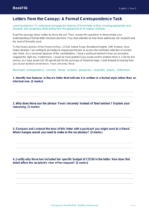 Free Letter Writing Track Sheet | Year 5 Greater Depth | BookFlik