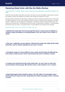 Free Modal Verbs Track Sheet | Year 5 Greater Depth | BookFlik