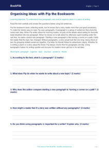 Free Paragraphs Comprehension | Year 3 Core | BookFlik