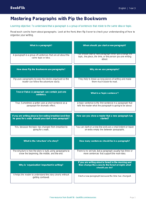 Free Paragraphs Flashcards | Year 3 Core | BookFlik