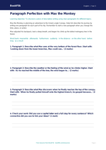 Free Paragraphs Writing Frame | Year 3 Core | BookFlik