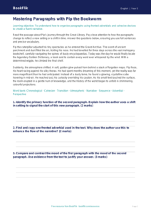 Free Paragraphs Track Sheet | Year 5 Greater Depth | BookFlik