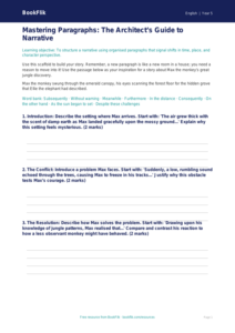 Free Paragraphs Writing Frame | Year 5 Greater Depth | BookFlik