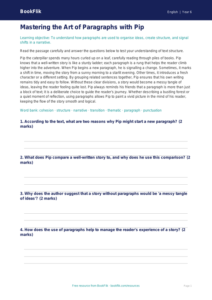 Free Paragraphs Comprehension | Year 6 Core | BookFlik