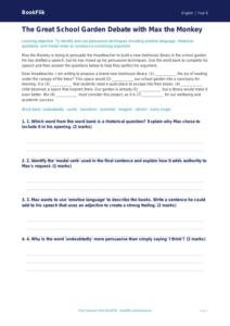 Free Persuasive Writing Activity Sheet | Year 6 Core | BookFlik
