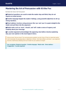 Free Persuasive Writing Poster | Year 6 Core | BookFlik