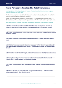 Free Persuasive Writing Quiz | Year 6 Core | BookFlik