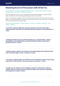 Free Persuasive Writing Worksheet | Year 6 Core | BookFlik