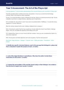 Free Playscripts Assessment | Year 5 Greater Depth | BookFlik