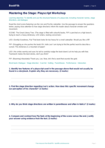 Free Playscripts Track Sheet | Year 5 Greater Depth | BookFlik