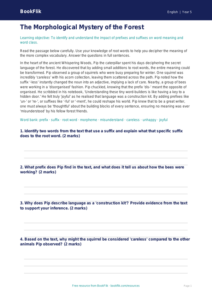 Free Prefixes And Suffixes Comprehension | Year 5 Greater Depth | BookFlik