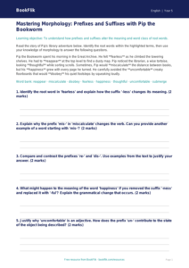 Free Prefixes And Suffixes Track Sheet | Year 5 Greater Depth | BookFlik
