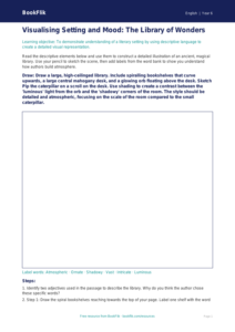 Free Reading Comprehension Drawing Sheet | Year 6 Core | BookFlik