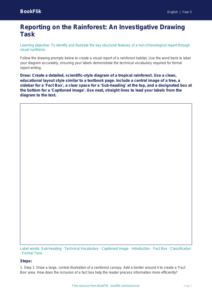 Free Report Writing Drawing Sheet | Year 5 Greater Depth | BookFlik