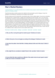 Free Speech Marks Comprehension | Year 5 Greater Depth | BookFlik
