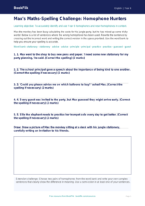 Free Spelling Activity Sheet | Year 6 Core | BookFlik