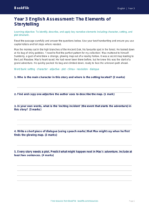 Free Stories Assessment | Year 3 Core | BookFlik