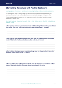Free Stories Writing Frame | Year 3 Core | BookFlik