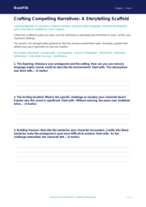 Free Stories Writing Frame | Year 5 Greater Depth | BookFlik