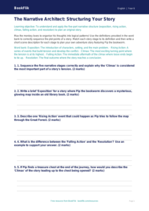 Free Stories Activity Sheet | Year 6 Core | BookFlik