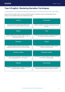 Free Stories Flashcards | Year 6 Core | BookFlik
