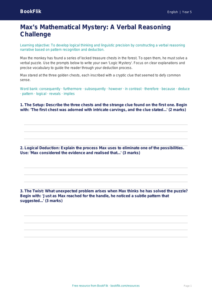 Free Verbal Reasoning Writing Frame | Year 5 Greater Depth | BookFlik
