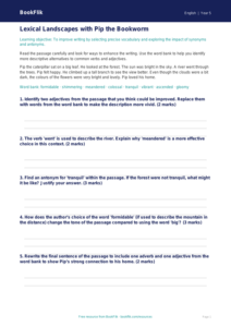Free Vocabulary Track Sheet | Year 5 Greater Depth | BookFlik