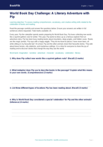 Free World Book Day Assessment | Year 3 Core | BookFlik