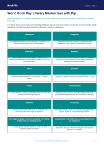 Free World Book Day Flashcards | Year 5 Greater Depth | BookFlik
