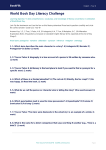 Free World Book Day Quiz | Year 6 Core | BookFlik