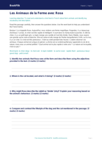 Free Animals Comprehension | Year 5 Greater Depth | BookFlik