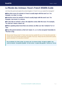 Free Animals Poster | Year 5 Greater Depth | BookFlik