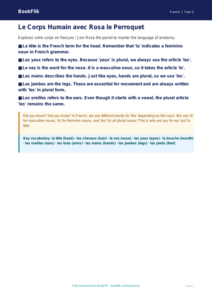 Free Body Parts Poster | Year 5 Greater Depth | BookFlik