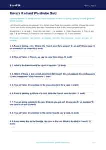 Free Clothes Quiz | Year 5 Greater Depth | BookFlik