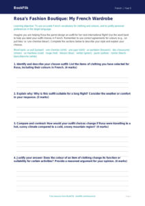 Free Clothes Template | Year 5 Greater Depth | BookFlik