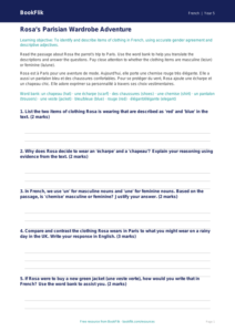 Free Clothes Track Sheet | Year 5 Greater Depth | BookFlik