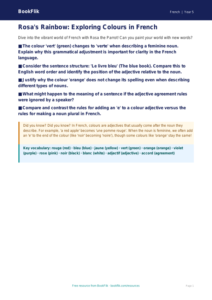 Free Colours Poster | Year 5 Greater Depth | BookFlik