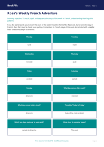 Free Days Of The Week Flashcards | Year 5 Greater Depth | BookFlik