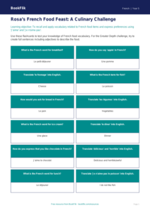 Free Food Flashcards | Year 5 Greater Depth | BookFlik