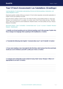 Free Greetings Assessment | Year 5 Greater Depth | BookFlik