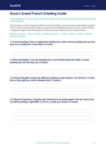 Free Greetings Template | Year 5 Greater Depth | BookFlik