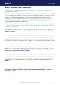 Free Hobbies Track Sheet | Year 5 Greater Depth | BookFlik