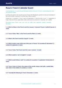 Free Months Of The Year Quiz | Year 5 Greater Depth | BookFlik