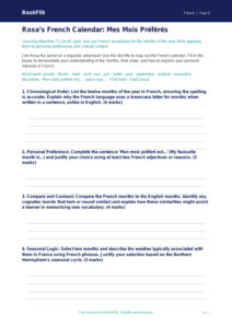 Free Months Of The Year Template | Year 5 Greater Depth | BookFlik